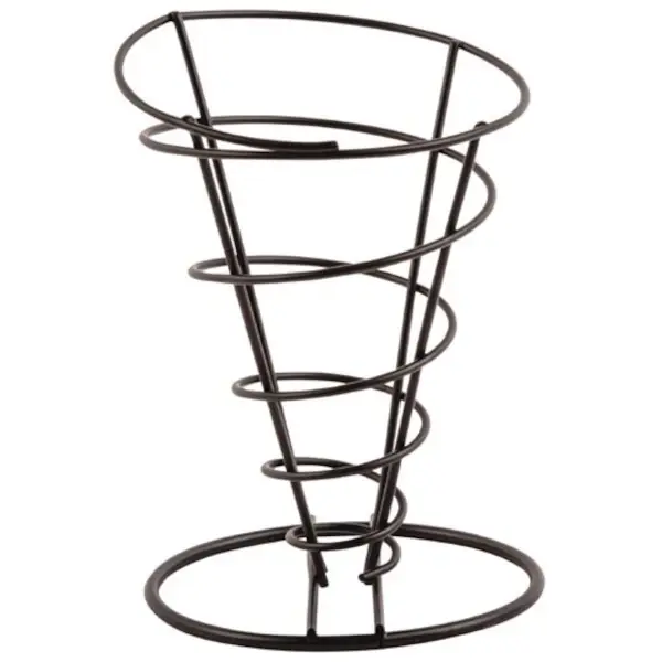 Frietzakhouder | Metaal | Zwart | Per Stuk | Ø115x175(h)mm