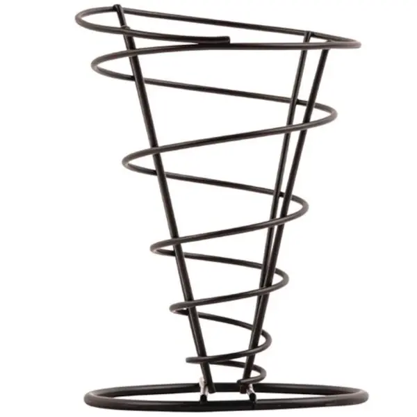 Frietzakhouder | Metaal | Zwart | Per Stuk | Ø115x175(h)mm