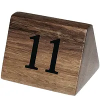 Olympia Tafelnummers | Hout | 11 t/m 20 | 10 Stuks | 35x35x55(h)mm 