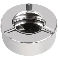 Olympia Terras Asbakken | RVS | 6 Stuks | Ø90x35(h)mm