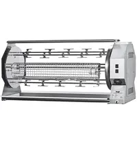 ElanGrill Kippengrill | CAMINO | Hout | 6 Spitten | 42 Kippen | 0.25kW (230V) | 1395x490x646(h)mm 