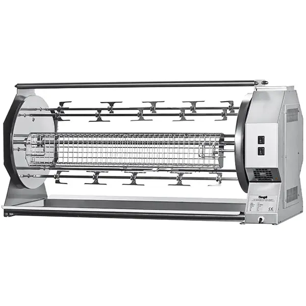 Kippengrill | CAMINO | Hout | 6 Spitten | 42 Kippen | 0.25kW (230V) | 1395x490x646(h)mm