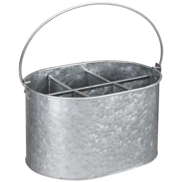 Tafelcaddy | Stalen | 6 Vakken | Uitneembare Verdeler | 245x175x135mm