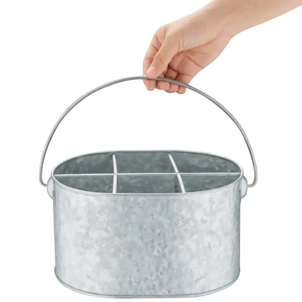 Tafelcaddy | Stalen | 6 Vakken | Uitneembare Verdeler | 245x175x135mm