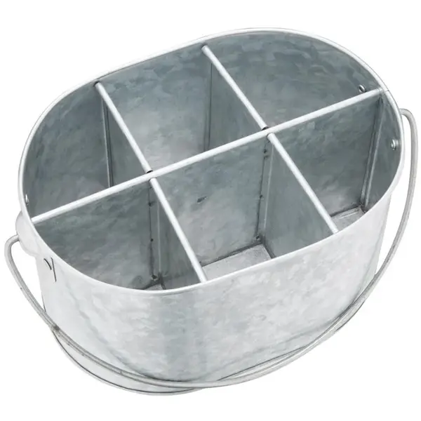 Tafelcaddy | Stalen | 6 Vakken | Uitneembare Verdeler | 245x175x135mm