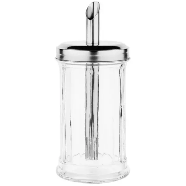 Suikerstrooier | RVS/Glas | Ø75x175(h)mm