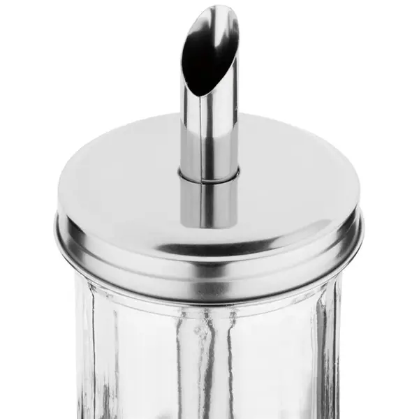 Suikerstrooier | RVS/Glas | Ø75x175(h)mm