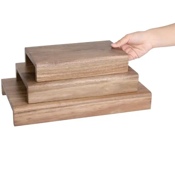 Displayverhogers | Hout | 3 Stuks
