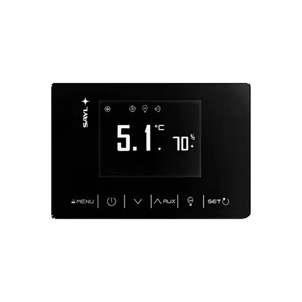 Koelvitrine | INTEGRA | Zwart | +2°C/+6°C | Geforceerd | 4 Niveaus | Zelfbediening | Vochtigheid Instelbaar | Wielen (Geremd) | 600x600x1400(h)mm