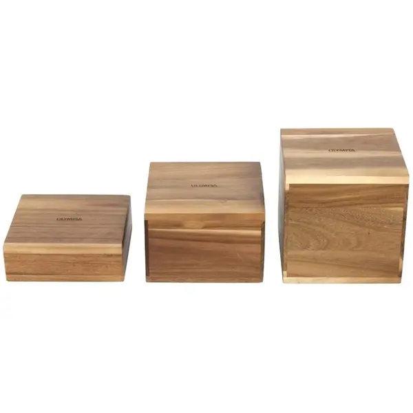 Displayverhogers | Hout | 3 Stuks | 50/100/150(h)mm