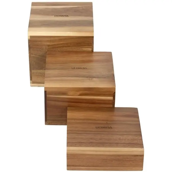 Displayverhogers | Hout | 3 Stuks | 50/100/150(h)mm
