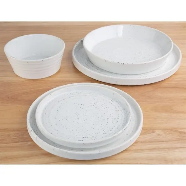 Borden | CAVOLO | Porselein | Wit | 6 Stuks | Ø180mm