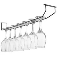 Olympia Glazenophangrek | Draad | Zwart | 1 Rij | Plafondmodel | 610x105x70(h)mm 