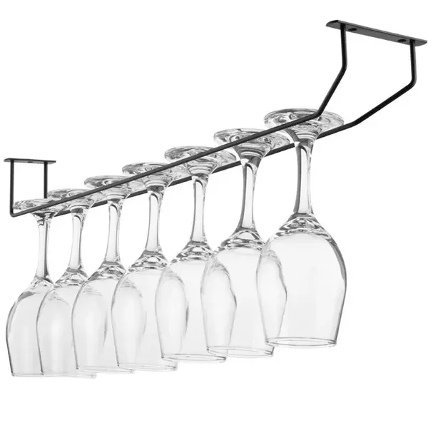 Glazenophangrek | Draad | Zwart | 1 Rij | Plafondmodel | 610x105x70(h)mm