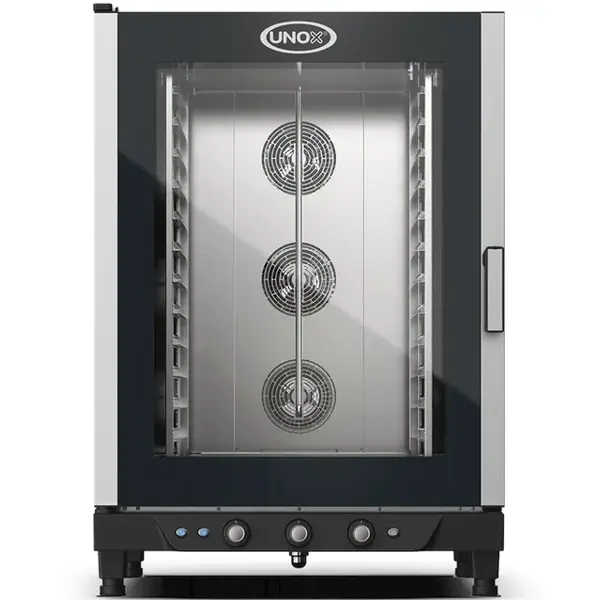 Heteluchtoven | ChefLux Manual | 12 Niveaus (1/1 GN) | Elektrisch | 80°C/260°C | 15.8kW (400V) | Bevochtiging (Handmatig) | 860x882x1252(h)mm