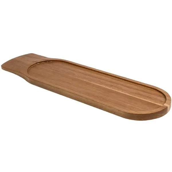 Serveerplank | Acaciahout | Per Stuk | 3 Vakken | Dubbelzijdig | 480x140x16(h)mm