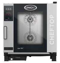 UNOX ChefTop (GN1/1)x07 MindOne | Met automatisch reinigingssysteem  | 9,9kW/h | 750x783x843(h)mm