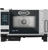 UNOX ChefTop (GN1/1)x03 MindPlus | 5,2kW/h | Met pure-antikalkfilter | 780x750x540(h)mm