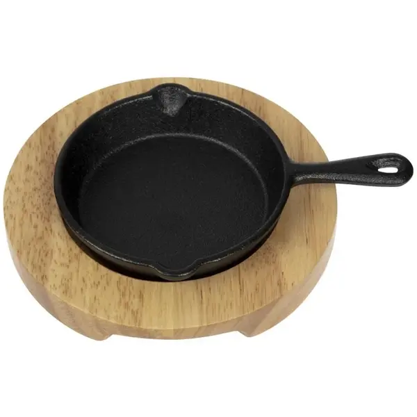 Serveerpannetje | Gietijzer (Antiaanbaklaag) | 0.15L | Div. Warmtebronnen | Ø115x26(h)mm