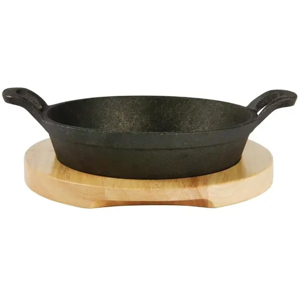 Serveerpannetje | Gietijzer (Antiaanbaklaag) | 0.76L | Div. Warmtebronnen | Ø180x42(h)mm