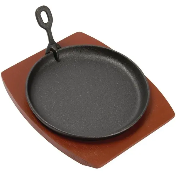 Serveerpan | Gietijzer (Antiaanbaklaag) | Div. Warmtebronnen | Ø220mm