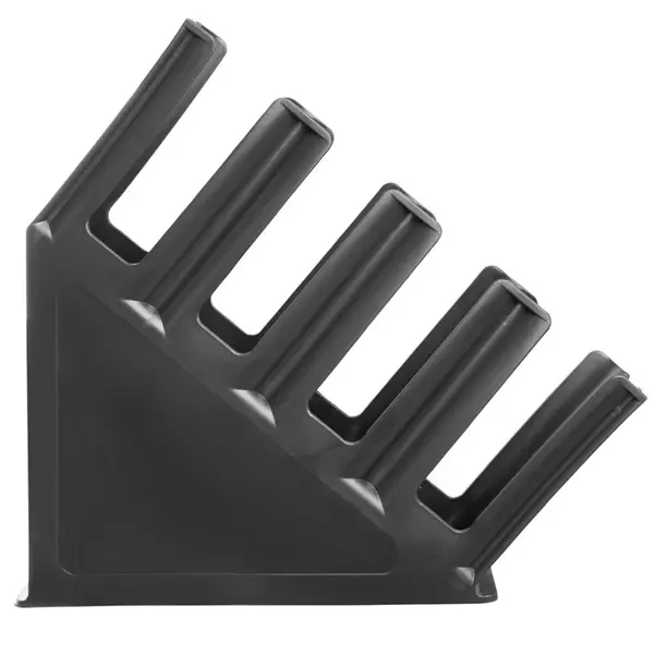 Bekerhouder | KRISTALLON | Kunststof | Zwart | 4 Vakken | 378x296x460(h)mm
