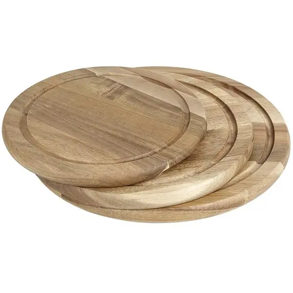 Serveerplateau | Hout | Per Stuk | Ø330x20(h)mm