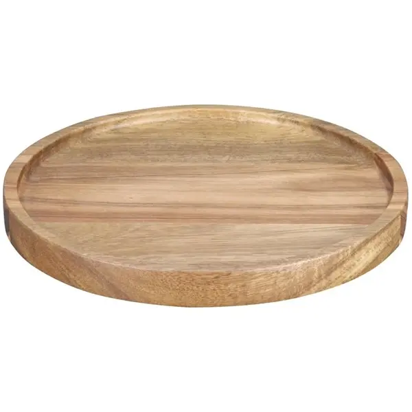 Serveerplank | Acaciahout | Per Stuk | Ø200x20(h)mm