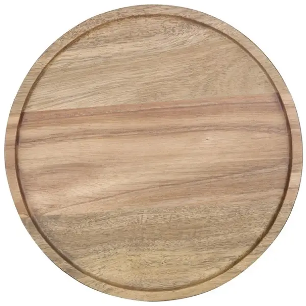 Serveerplank | Acaciahout | Per Stuk | Ø200x20(h)mm