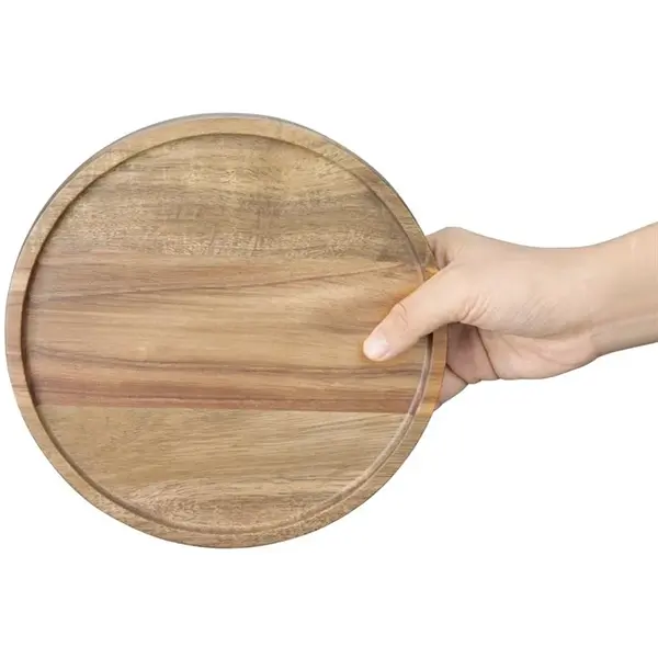 Serveerplank | Acaciahout | Per Stuk | Ø200x20(h)mm