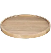 Olympia Serveerplank | Acaciahout | Per Stuk | Ø250x20(h)mm