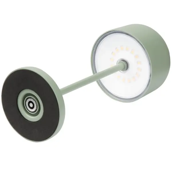 Tafellamp | SIENA | Saliegroen | Incl. Lichtbron (Dimbaar) | Draadloos | Ø80x200(h)mm