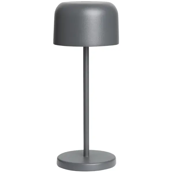 Tafellamp | SIENA | Grijs | Incl. Lichtbron (Dimbaar) | Draadloos | Ø80x200(h)mm