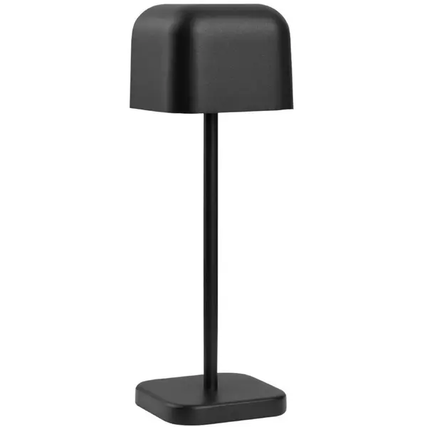 Tafellamp | LUCCA | Zwart | Incl. Lichtbron (Dimbaar) | Draadloos | 70x70x200(h)mm