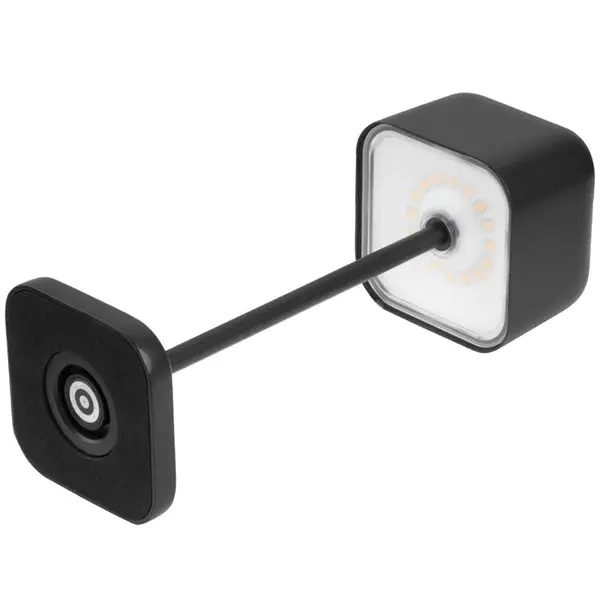 Tafellamp | LUCCA | Zwart | Incl. Lichtbron (Dimbaar) | Draadloos | 70x70x200(h)mm