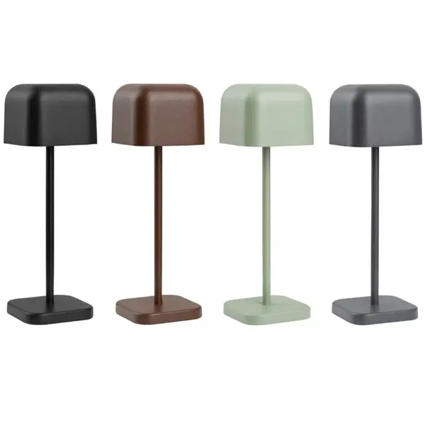 Tafellamp | LUCCA | Saliegroen | Incl. Lichtbron (Dimbaar) | Draadloos | 70x70x200(h)mm