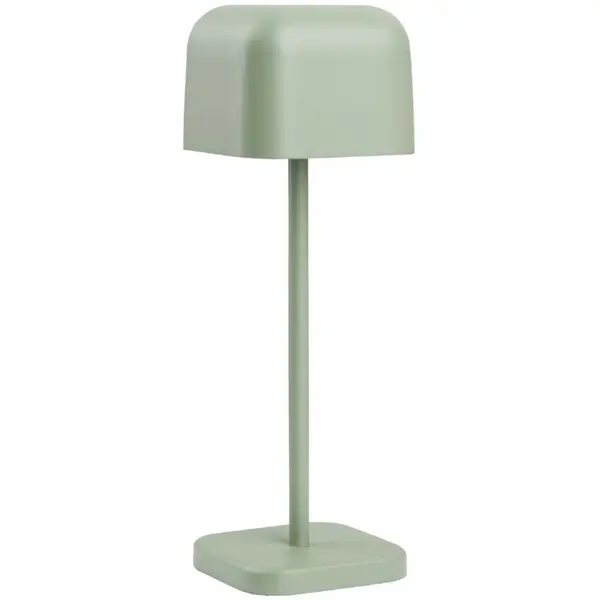 Tafellamp | LUCCA | Saliegroen | Incl. Lichtbron (Dimbaar) | Draadloos | 70x70x200(h)mm