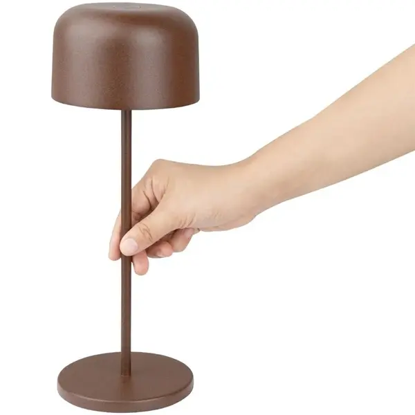 Tafellamp | SIENA | Bruin | Incl. Lichtbron (Dimbaar) | Draadloos | Ø112x300(h)mm