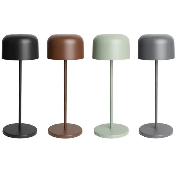 Tafellamp | SIENA | Grijs | Incl. Lichtbron (Dimbaar) | Draadloos | Ø112x300(h)mm