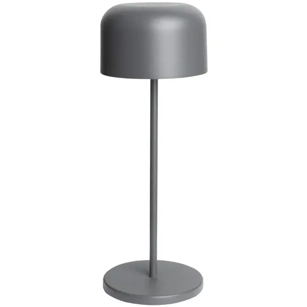 Tafellamp | SIENA | Grijs | Incl. Lichtbron (Dimbaar) | Draadloos | Ø112x300(h)mm