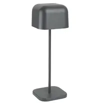 Olympia Tafellamp | LUCCA | Grijs | Incl. Lichtbron (Dimbaar) | Draadloos | 100x100x300(h)mm