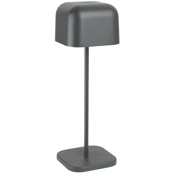 Tafellamp | LUCCA | Grijs | Incl. Lichtbron (Dimbaar) | Draadloos | 100x100x300(h)mm