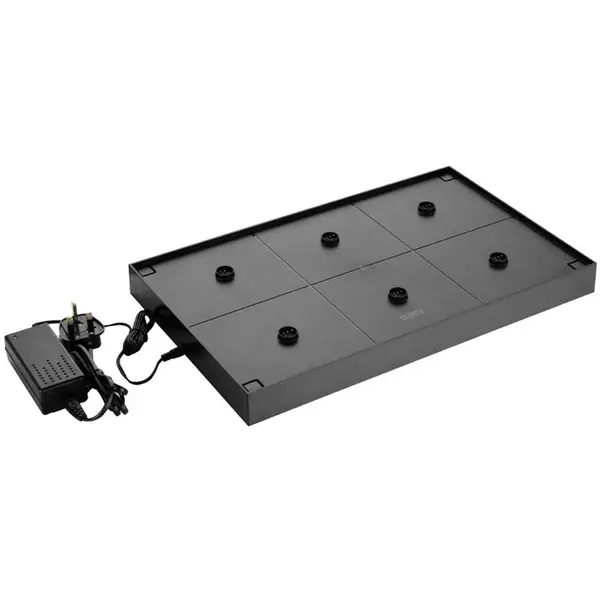 Oplaadstation | Olympia SIENA/LUCCA Tafellampen | Cap. 6 Lampen | Stapelbaar | 470x290mm