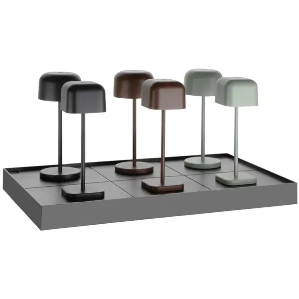 Oplaadstation | Olympia SIENA/LUCCA Tafellampen | Cap. 6 Lampen | Stapelbaar | 470x290mm