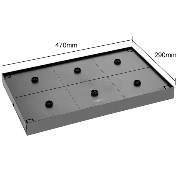 Oplaadstation | Olympia SIENA/LUCCA Tafellampen | Cap. 6 Lampen | Stapelbaar | 470x290mm