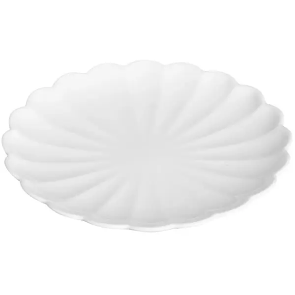 Borden | BLOOM | Porselein | Wit | 6 Stuks | Ø174x20(h)mm