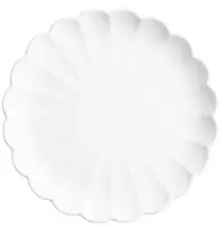 Olympia Borden | BLOOM | Porselein | Wit | 6 Stuks | Ø226x22(h)mm 