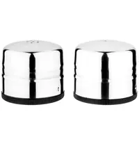 Olympia Peper-/Zoutstrooiers | RVS | 0.14L | 2 Stuks | Ø70x60(h)mm