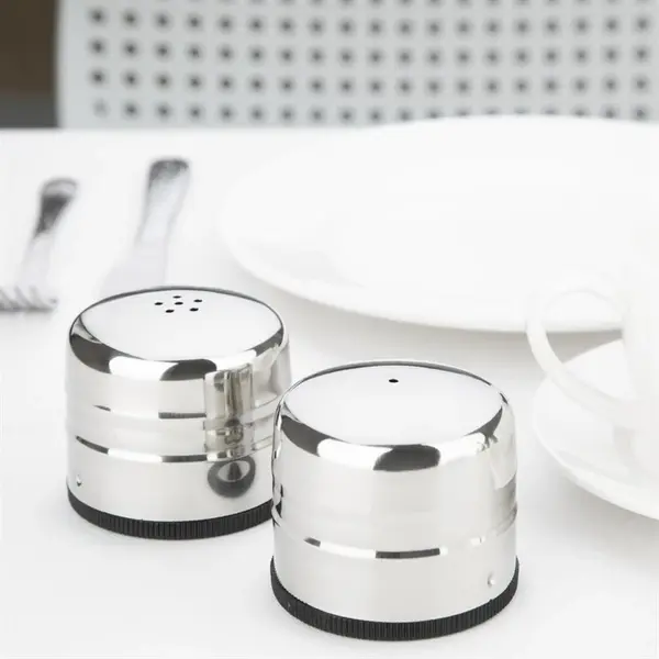 Peper-/Zoutstrooiers | RVS | 0.14L | 2 Stuks | Ø70x60(h)mm