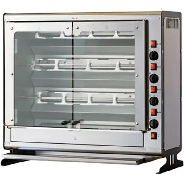 Kippengrill | ELBA | Gas | 4 Spitten | 24 Kippen | 14kW/0.13kW (230V) | Piëzo Ontsteking | 1121x391x818(h)mm